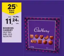 Continente bombons cadbury milk tray promoção