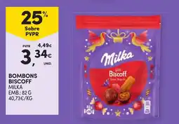 Continente bombons biscoff milka promoção