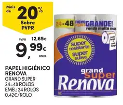 Continente Papel higiênico renova grand super promoção