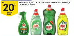 Continente seleção de detergentes manuais p/ loiça da marca fairy promoção