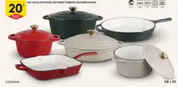 Continente Na louça de fogão de ferro fundido da marca kasa promoção