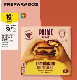 Continente Hambúrger de novilho prime meat smash promoção