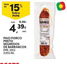 Continente Paio porco preto segredos de barrancos promoção