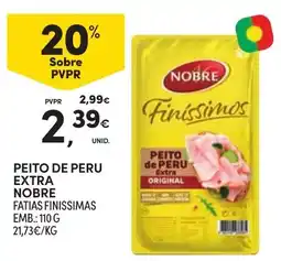 Continente Peito de peru extra nobre fatias finissimas promoção