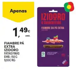 Continente Fiambre pá extra izidoro fatias finas promoção