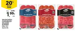 Continente Salsichão/Chouriço/Salame Elpozo promoção