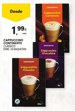 Continente Cappuccino continente clássico promoção