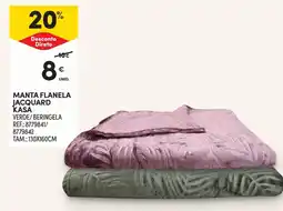 Continente Manta flanela jacquard kasa promoção