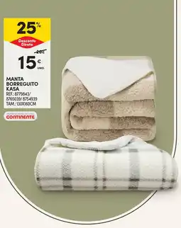Continente Manta borreguito kasa promoção