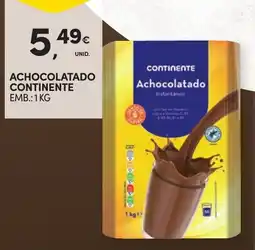 Continente achocolatado continente promoção