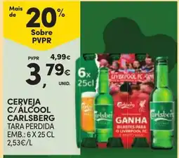 Continente Cerveja c/ álcool carlsberg promoção