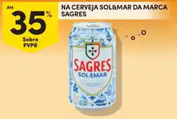 Continente Cerveja sol&mar da marca sagres promoção