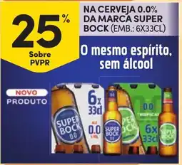 Continente Na cerveja 0.0% da marca super bock promoção