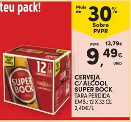 Continente Cerveja c/ alcool super bock tara perdida promoção