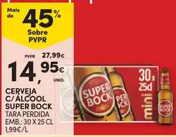 Continente Cerveja c/ álcool super bock promoção