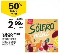 Continente Gelado mini solero red berries promoção