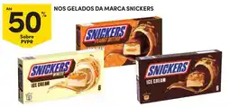 Continente nos gelados da marca snickers promoção