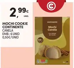 Continente Mochi Cookie Continente Canela promoção
