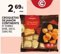 Continente Croquetas de jamón continente p/forno promoção