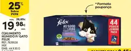 Continente Alimento húmido p/ gato felix promoção