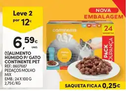 Continente Alimento Humido P/ Gato Continentepet promoção