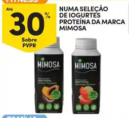 Continente Iogurtes proteína da marca mimosa promoção