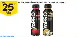 Continente numa seleção de iogurtes da marca yo pro promoção