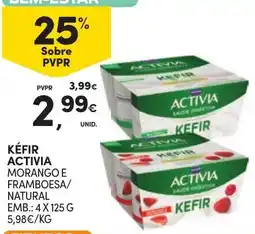 Continente Kéfir activia promoção