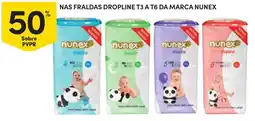 Continente Fraldas dropline t3 a t6 da marca nunex promoção