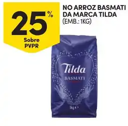 Continente No arroz basmati da marca tilda promoção