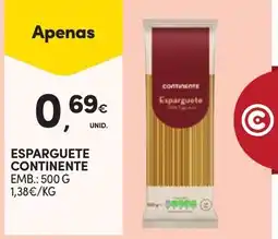 Continente Esparguete continente promoção