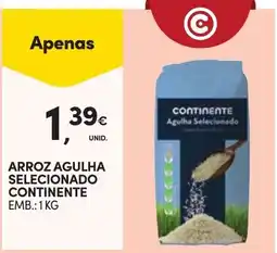 Continente arroz agulha selecionado continente promoção