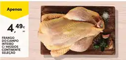Continente Frango do campo inteiro promoção