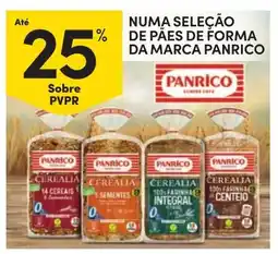 Continente Numa seleção de paes de forma da marca panrico promoção
