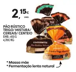 Continente Pão Rústico Continente promoção