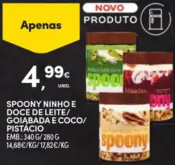 Continente Spoony ninho e doce de leite/goiabada e coco/pistácio promoção