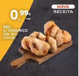 Continente Pão C/ chouriço promoção