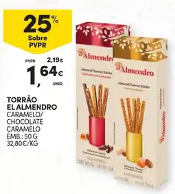 Continente torrão el almendro caramelo/ chocolate caramelo promoção