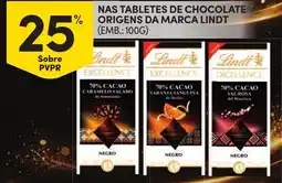 Continente Nas tabletes de chocolate origens da marca lindt promoção