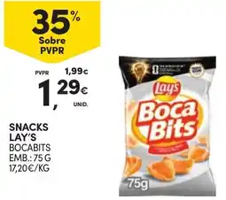 Continente Snacks Lay's Boca Bits promoção