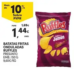 Continente batatas fritas onduladas ruffles promoção