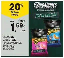 Continente Snacks cheetos pink lemonade promoção