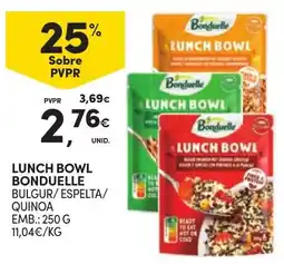 Continente Lunch bowl bonduelle bulgur/espelta/quinoa promoção
