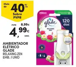 Continente ambientador elétrico glade relaxing zen promoção