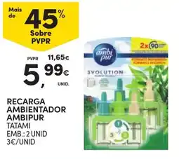 Continente recarga ambientador ambipur tatami promoção