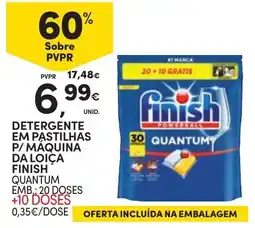 Continente Detergente em pastilhas p/ máquina da loiça finish quantum promoção