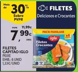 Continente filetes capitão iglo promoção