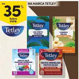 Continente Tetley chá preto té negro promoção