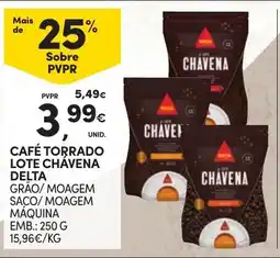 Continente Café torrado lote chávena delta promoção