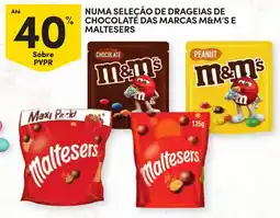 Continente Dragaia de chocolate m&m's e maltesers promoção